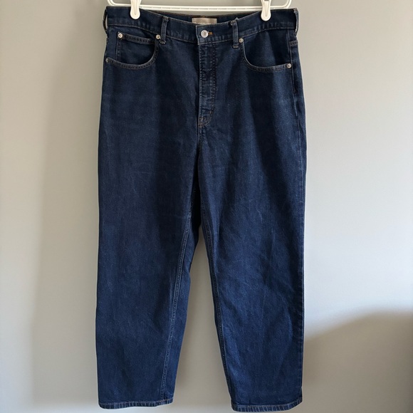 Everlane Denim - Everlane Women's Straight Leg Jeans - Dark Blue